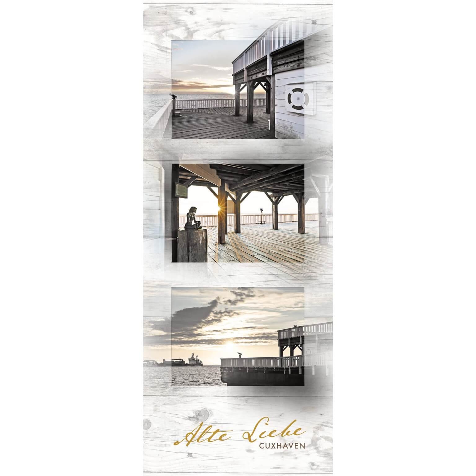 Collage Alte Liebe auf Holz