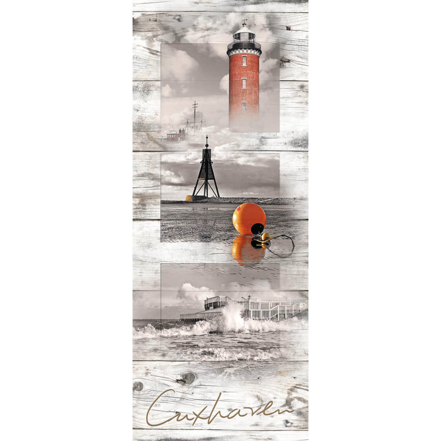 Cuxhaven auf Holz