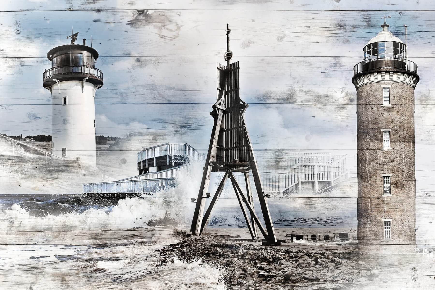 Cuxhaven auf Holz