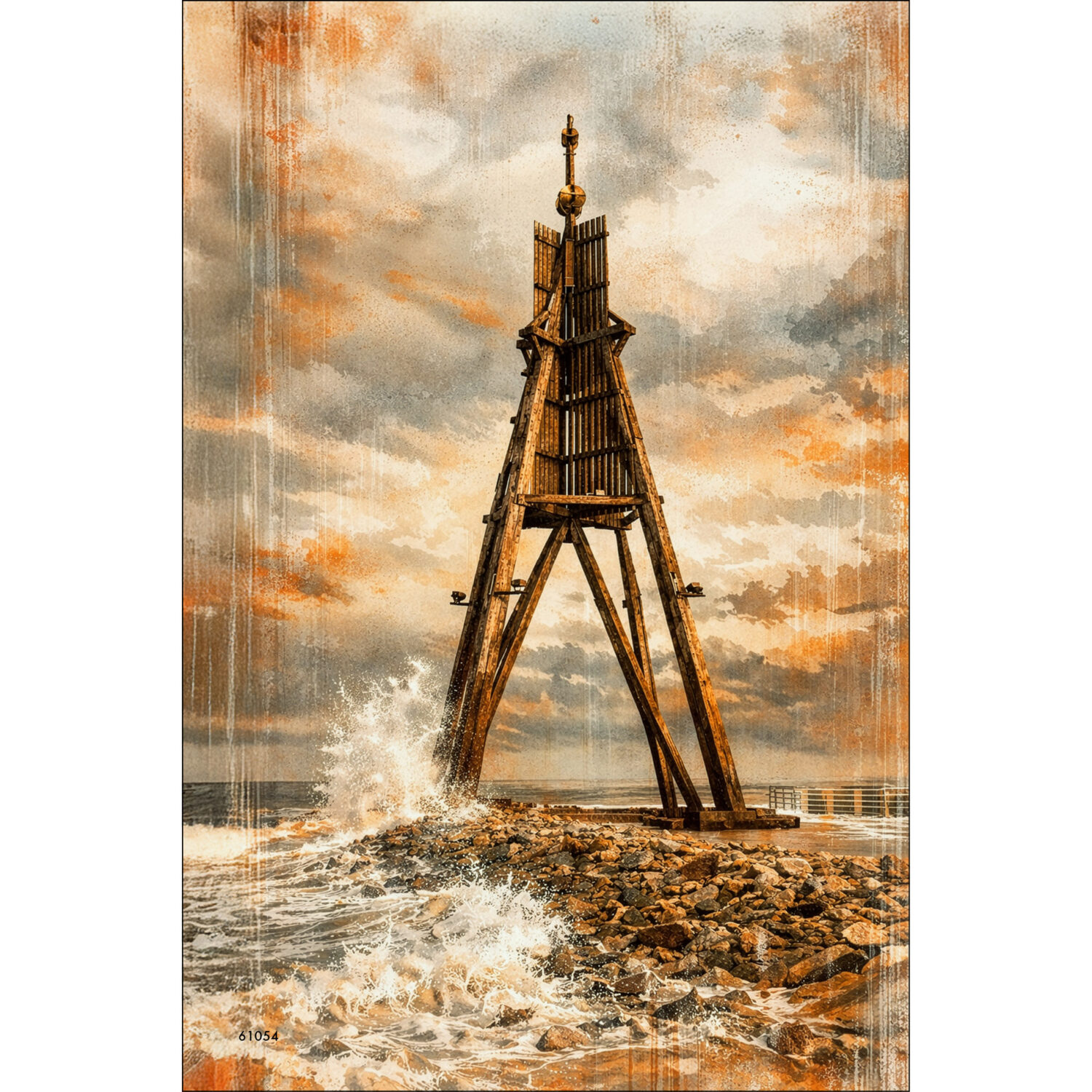 Kugelbake in Rostoptik