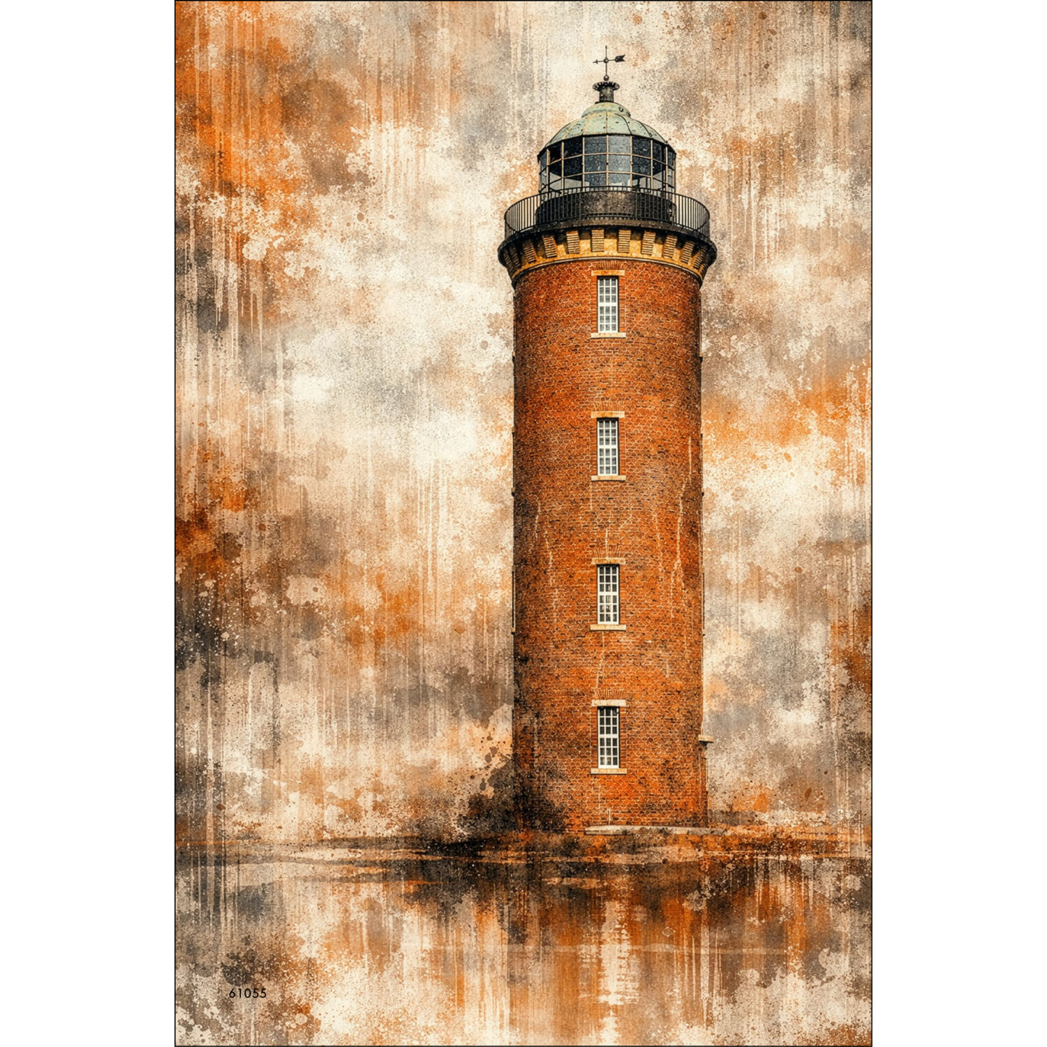 Leuchtturm in Rostoptik